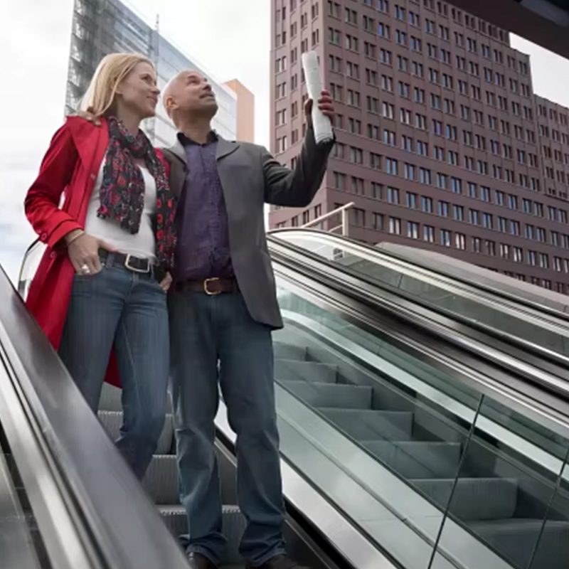 VTES102 0.5m_s Speed ​​Elevator سلالم متحركة خارجية وممرات متحركة بسعر المصنع
