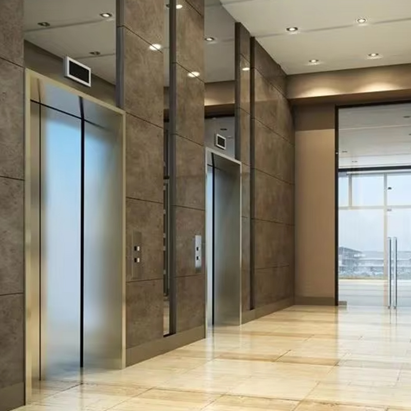 VTEP118 Elevadores مصاعد الركاب المتقدمة بدون تروس AC PVC الفولاذ المقاوم للصدأ بناء ISO90001 معتمد الميزات الذكية تحسين