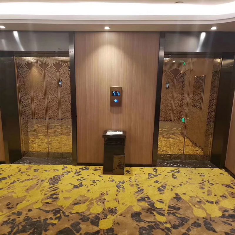 VTEP118 Elevadores مصاعد الركاب المتقدمة بدون تروس AC PVC الفولاذ المقاوم للصدأ بناء ISO90001 معتمد الميزات الذكية تحسين
