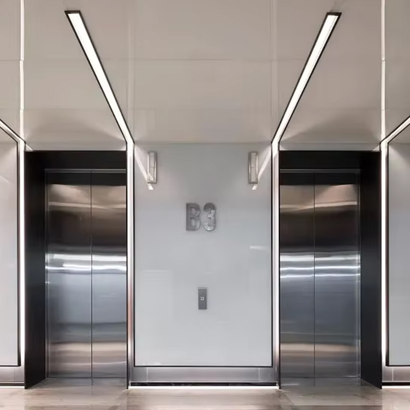 VTEP118 Elevadores مصاعد الركاب المتقدمة بدون تروس AC PVC الفولاذ المقاوم للصدأ بناء ISO90001 معتمد الميزات الذكية تحسين