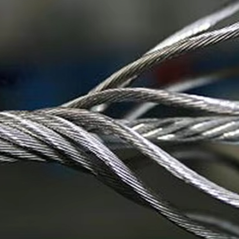 VTSP264 8X25F-IWRC الفولاذ المقاوم للصدأ المجلفن حبل أسلاك الفولاذ الجر للاستخدام الفندق