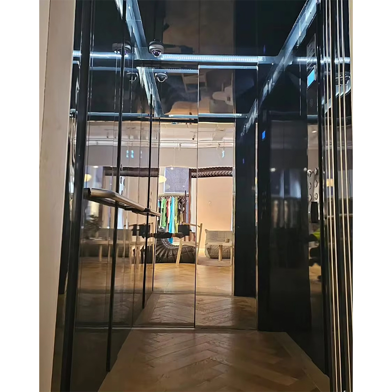 قطع غيار وإكسسوارات المصاعد VTSP136 كابينة مصعد الركاب مع إضاءة LED وديكور متميز