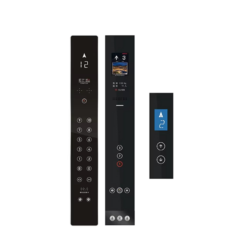 VTSP345 سعر المصنع التصميم الحديث لوحة باب المصعد الفولاذ المقاوم للصدأ مع زر المصعد الحائط COP LOP