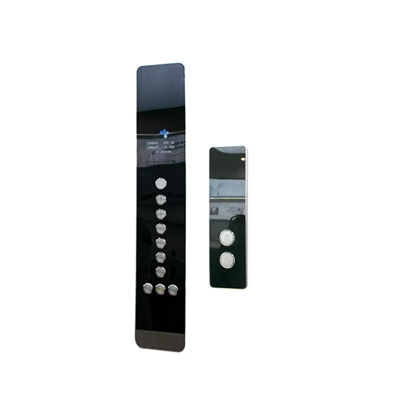 VTSP345 سعر المصنع التصميم الحديث لوحة باب المصعد الفولاذ المقاوم للصدأ مع زر المصعد الحائط COP LOP