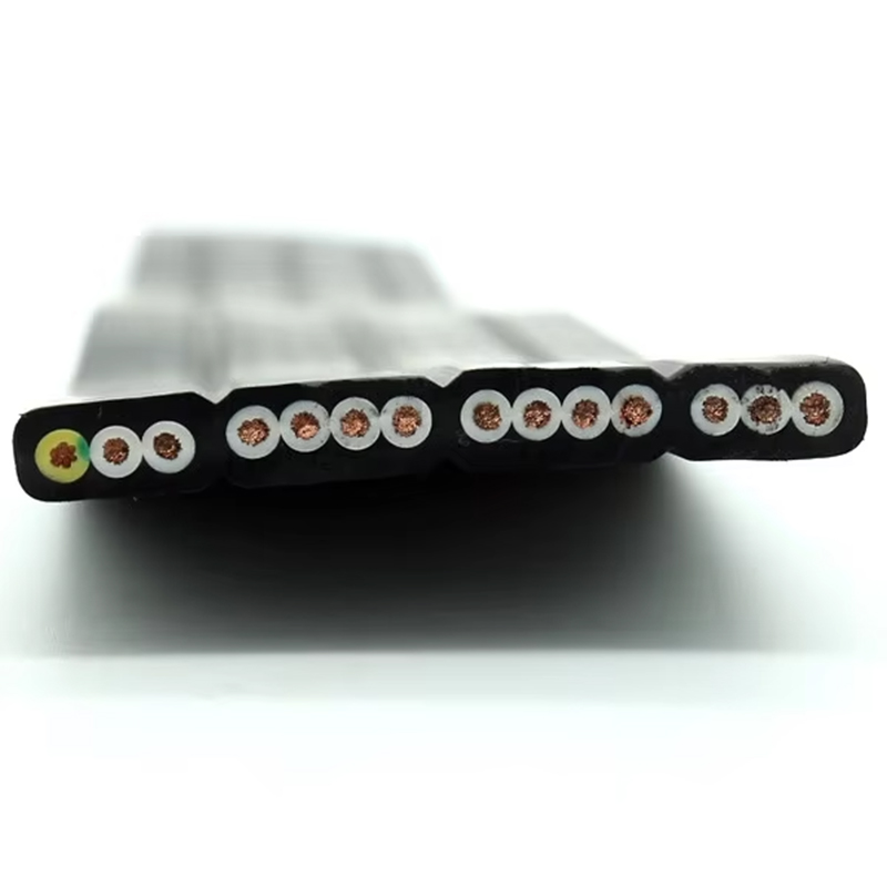 VTSP366 قطع غيار المصاعد المصعد الكابلات المسطحة TVVB الفولاذ المقاوم للصدأ 0.5 0.75 مربع استخدام الشقق الفندقية